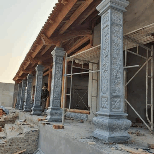 Cột đá nhà thờ - Mẫu 06